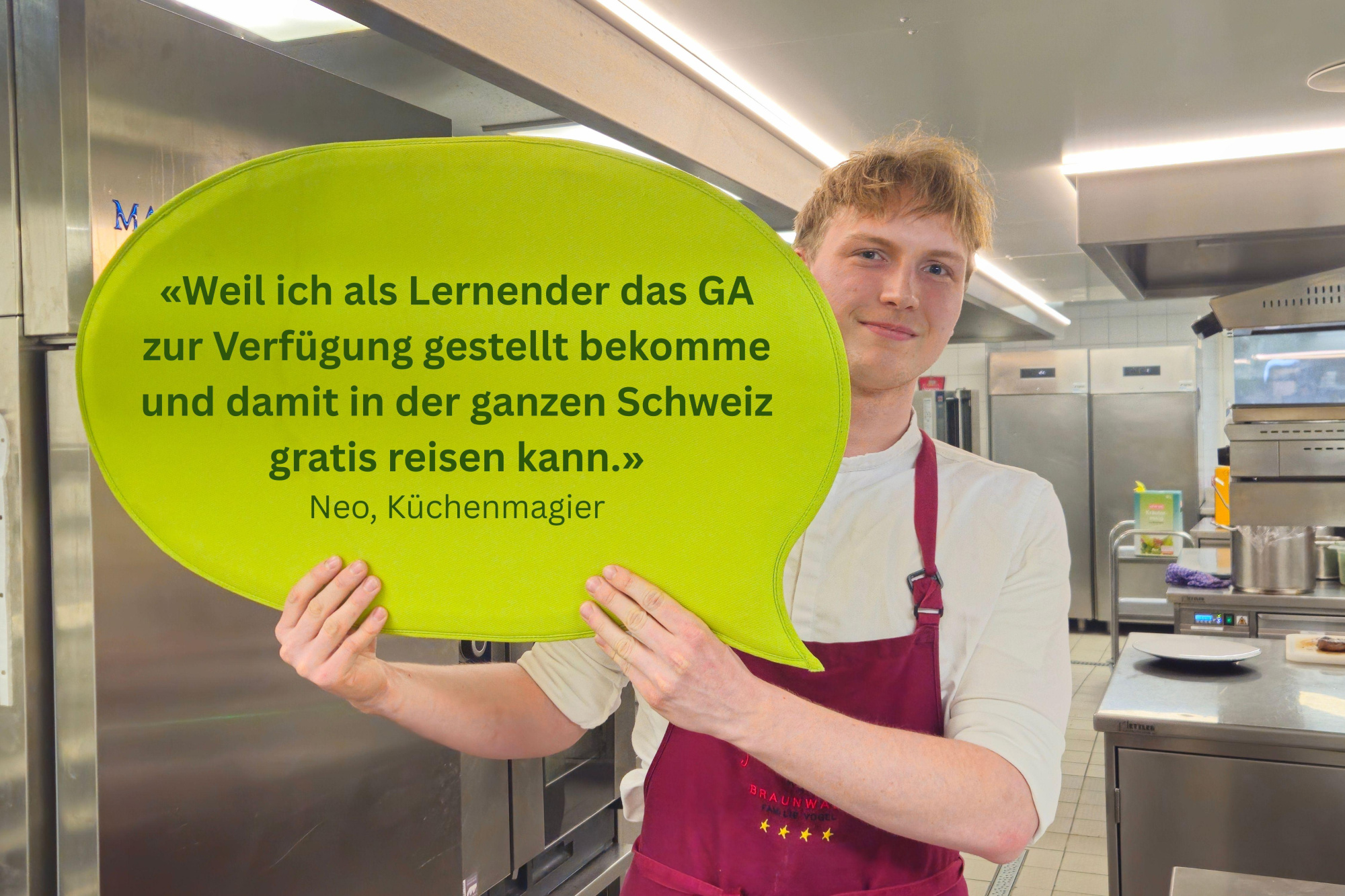 Jeder Lernende erhält das GA kostenlos